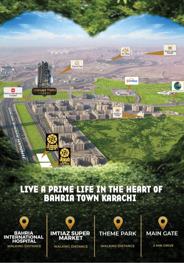 Jinnah Twin Tower Bahria Town Karachi