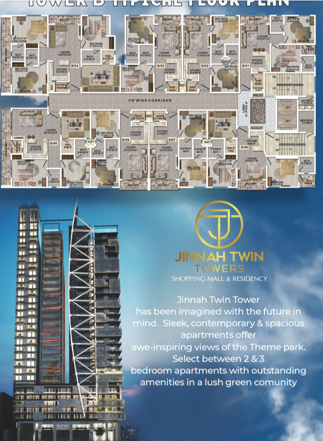 Jinnah Twin Tower Bahria Town Karachi